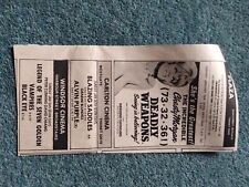 L1y Ephemera 1975 Advert Margate Plaza Chesty Morgan Deadly Weapons  picture