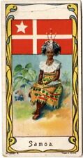 Samoa Card ca 1890 K113 National Flag, Arms, & Costume Cards, International Coff picture