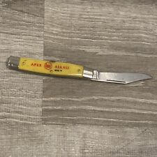 Vintage APEX ALKALI Pocket Knife UltraBlade 932Y Made in USA picture