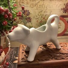 Solid White Cow Creamer~French Country/Farmhouse/Cottage~7”L x 4 5/8”H~NICE~ picture
