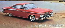 Vintage 1961 Plymouth Car Dealer Brochure / 61  Automobile Catalog Models picture