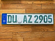 Single German Tax Exempt License Plate- Craft Condition picture
