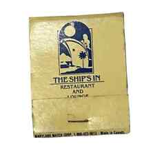 The Ships In Restaurant and Lounge Hilton Head Island SC Vintage Matchbook picture