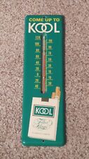 Vintage KOOL Cigarettes Metal Wall Thermometer Made in U.S.A. ~NICE ONE~ picture