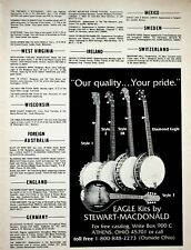 1980 Athens Ohio Stewart-Macdonald Banjos Mandolin Eagle Kits - Vintage Ad picture