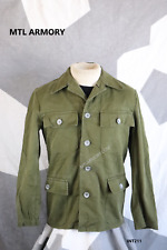VTG GERMAN ARMY 80'S JACKET WITH METAL DISH BUTTONS ( MTL ARMORY ) picture