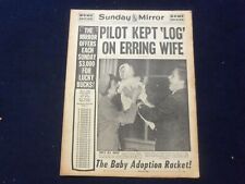 1955 JAN 30 SUNDAY MIRROR NEWSPAPER - PILOT KEPT 'LOG' ON ERRING WIFE - NP 6741 picture