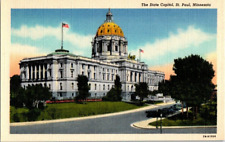 Unposted Linen Post Card The State Capitol Building St Paul Minnesota picture