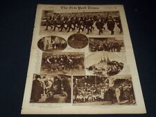 1922 APRIL 9 NEW YORK TIMES PICTURE SECTION - BATTLE FLAGS -NICE PHOTOS- NT 9481 picture