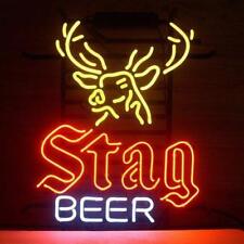 New Stag Beer Deer Man Cave Neon Light Sign 20