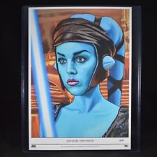 Aayla Secura (10x14 Fine Art Print #30/95) Topps Star Wars Living Set #110 picture