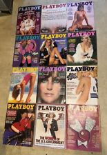 VTG Playboy Magazine Lot of 12 Full 1980 Year Issue w Centerfold Newsstand picture