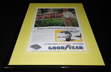 1956 Goodyear Blowout Shields Framed 11x14 ORIGINAL Vintage Advertisement  picture