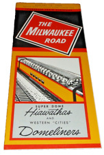 AUGUST 1969 MILWAUKEE ROAD CONDENSED SYSTEM PUBLIC TIMETABLE picture