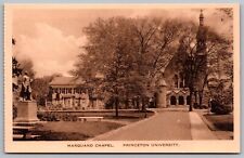 Marquand Chapel Princeton University School Campus Sepia Vintage UNP Postcard picture