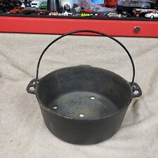 Wagner Ware Cast Iron Pot 1268 D No. 8 With Drain Holes. picture