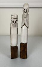 Hand Carved Wooden Primitive  Folk Art Tiki Ancestral Figures Handmade picture