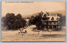 Real Photo 1907 Commercial Street Wagon Gilbertsville NY New York RP RPPC G332 picture