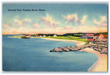 1938 General View of Houses, Popham Beach Maine ME Vintage Posted Postcard picture