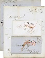 2 LETTERS 1846 SCOTTISH GRAND JUNCTION RAILWAY G MARTIN to ANDREW BOGLE picture