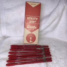 Vintage 1961 Lindy #460 Utility Ball Pen Med Point Red 9 In Original Box picture