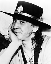 Stevie Ray Vaughan blues legend wearing black hat 16x20 poster picture