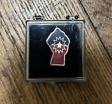 Juneteenth Flag Fist Lapel Pin picture