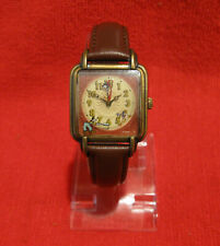 REALLY RARE DISNEY CLOCK CLEANERS WATCH GOOFY DONALD MICKEY WORKING NU BAND picture