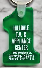Vintage Keychain. #1 Shape. Zenith. Hilldale T.V. & Appliance Center.... picture