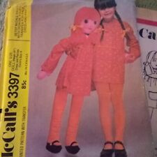 McCall's Uncut Pattern 3397 Betsy McCall Rag Doll Height 41