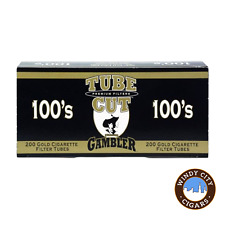 Tube Cut Gold 100s Cigarette 200ct Tubes - 10 Boxes picture