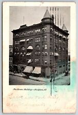 Postcard The Brown Building, Rockford Illinois Posted 1906 picture