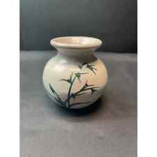 Hand painted olive branches small vase. picture