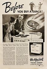 Vtg Print Ad 1937 Hotpoint Electric Ranges Retro Home Kitchen Decor Gift Cooking picture