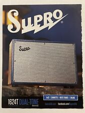 Supro Magazine Print Ad 1624T Dual-Tone Made in the USA 6973 Tubes 24 Watts picture