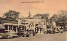 Colchester Connecticut Esso Gas Pump Merchants Row New London County Postcard picture