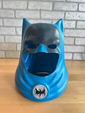 Vintage 1966 Batman Blue Helmet Mask Ideal Toy Corp Halloween Costume picture