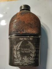 Aston Villa F.C 1897 English football Fred Wheldon Top Goalscorer antique flask picture