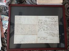 Antique Civil War Slave Contraband Document Signed By Civil War Captain 1862  picture