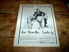 JOE MORELLO ( LUDWIG DRUMS ) ORIG 1965 U.S. Vintage Jazz magazine PROMO Ad NM- picture