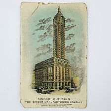 1907 Singer Building New York Tallest Building In The World Postcard NY Postmark picture