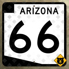 Arizona State Route 66 highway marker road sign 12x12 Kingman Peach Springs picture