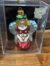 Designers Studio New Hand Crafted Glass Angel Ornament New picture