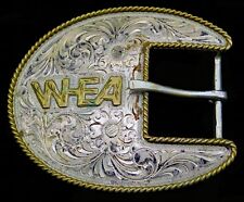 WHEA Western Horsemans Exibitors Association Broken Horn Ranger Belt Buckle picture