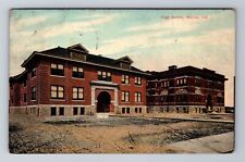 Marion IN-Indiana, High School, c1909 Antique Vintage Souvenir Postcard picture