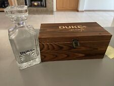 John Wayne The Duke Whiskey Decanter wood Box western movie collectible bar picture