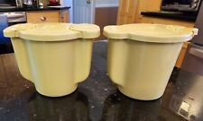 Vintage Tupperware Harvest Gold Yellow Cream And Sugar picture