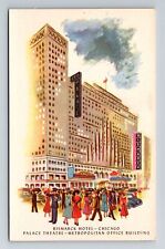 Chicago IL-Illinois, Bismarck Hotel, Antique Vintage Souvenir Postcard picture