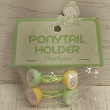 Vintage Sanrio Tiny Poem Ponytail Holder 1976 Hair Ties Girl's Bunny Brand NEW picture