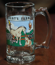 Vintage 90s Grant's Farm St. Louis Glass Mug Anheuser Busch picture
